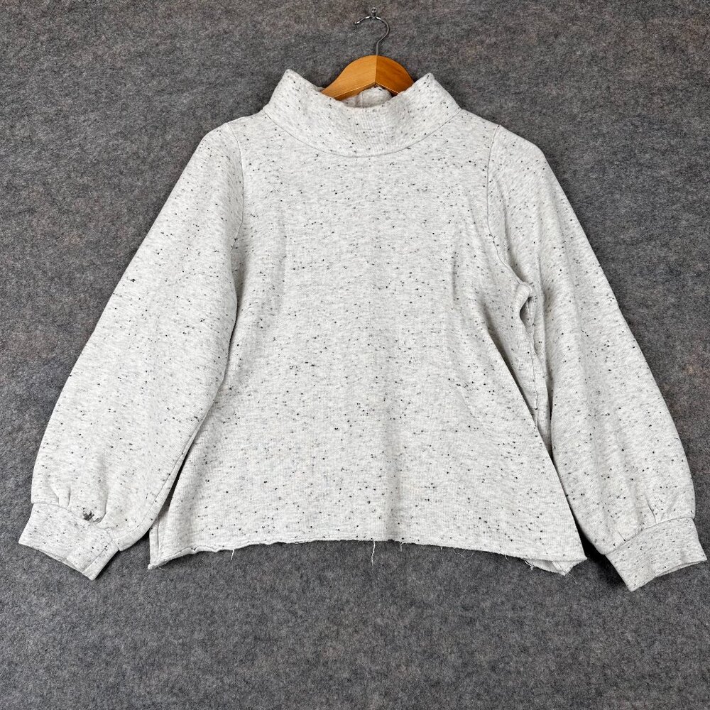 Madewell MWL Grey Long Sleeve Loose fit High Neck Sweater Women's Medium